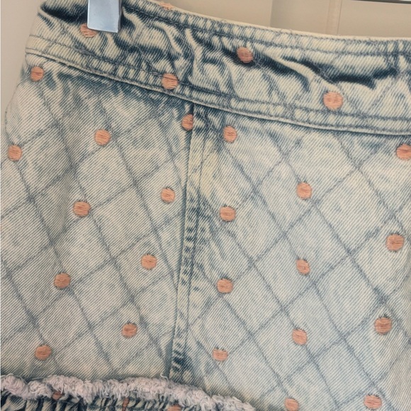 LoveShackFancy Light Blue Mini Skirt - Picture 4 of 9